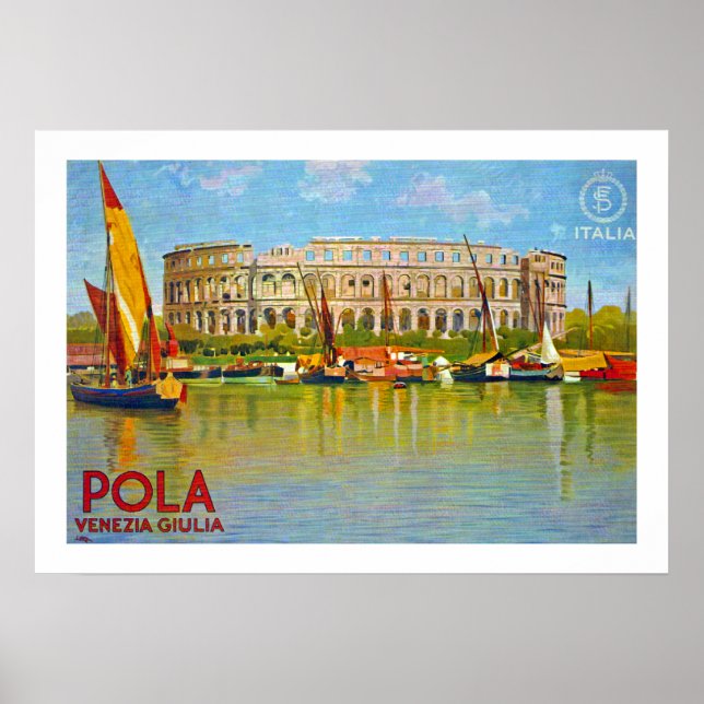 Póster Pola ~ Venezia Giulia (Pula) (Frente)