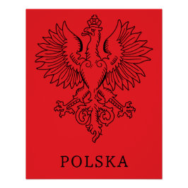 Póster Poland's White Eagle Contemporary State Emblem 