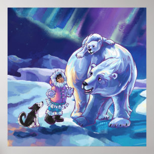 Póster Polar Pals