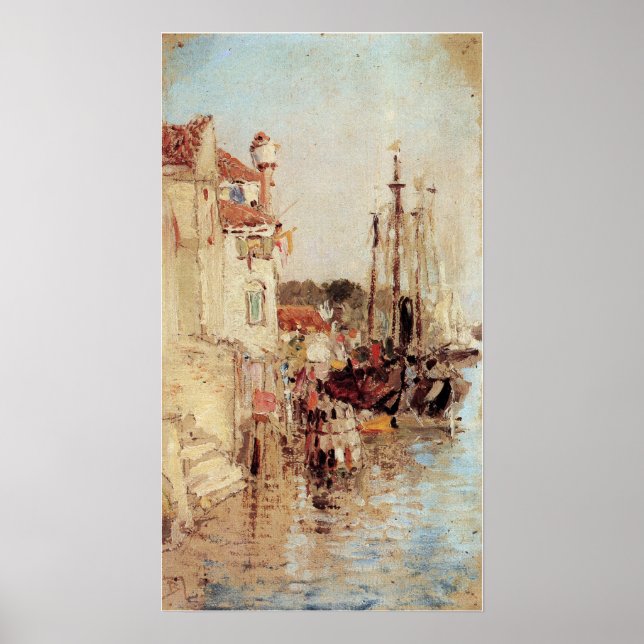Póster Polenov - Canales de Venecia (Frente)