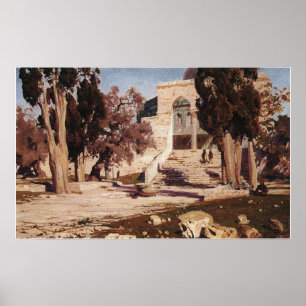 Póster Polenov - La mezquita de Omar, Haram Al Sherif