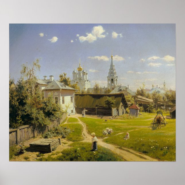 Póster Polenov - Patio de Moscú (Frente)