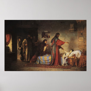 Póster Polenov - Resurrección De La Hija De Jairus