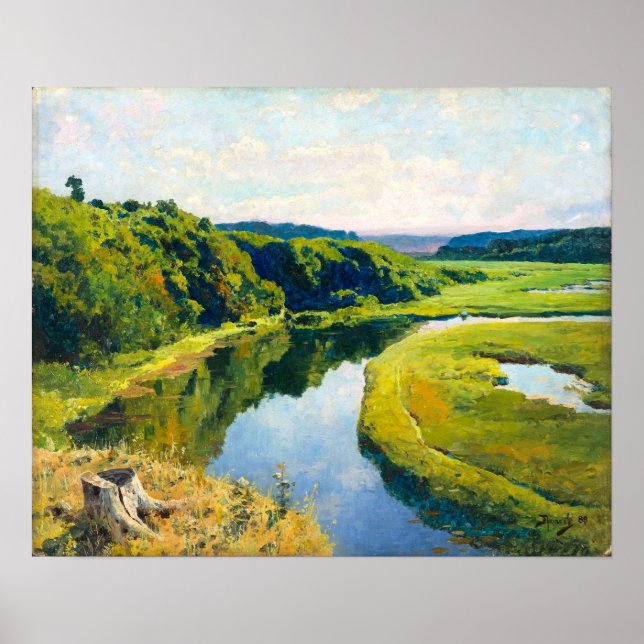 Póster Polenov - Río Klyazma (Frente)