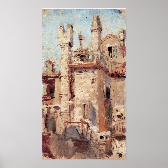 Póster Polenov - Tuberías de Venecia (Frente)