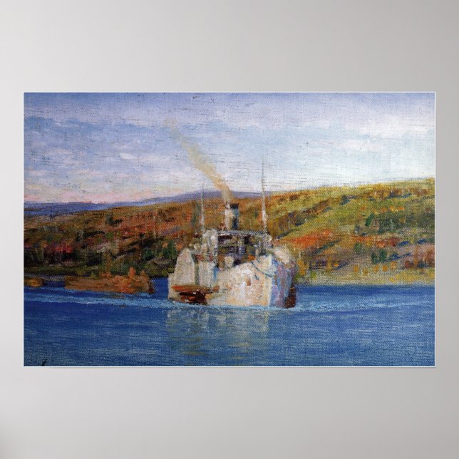 Póster Polenov - Vladímir Steamer Se Convirtió En Un Tug (Frente)