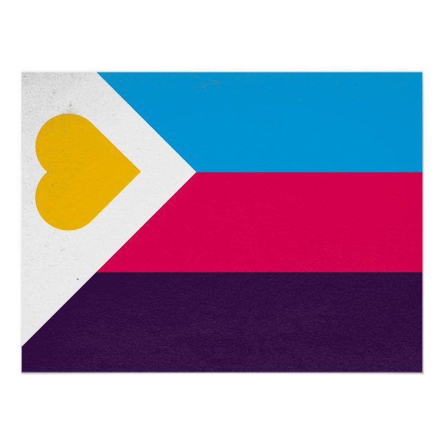 Póster Poliamory Tricolor (Anverso)