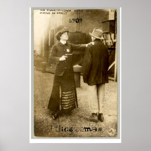 Póster Policewoman, 1909