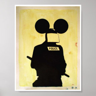 Póster policía