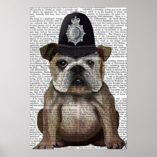 Póster Policía Bulldog