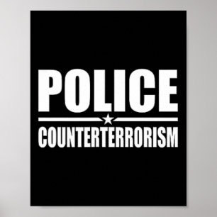 Póster Policía Contra El Terrorismo Régimen De Aplicación