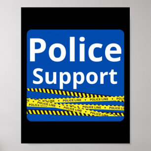 Póster Policía de apoyo
