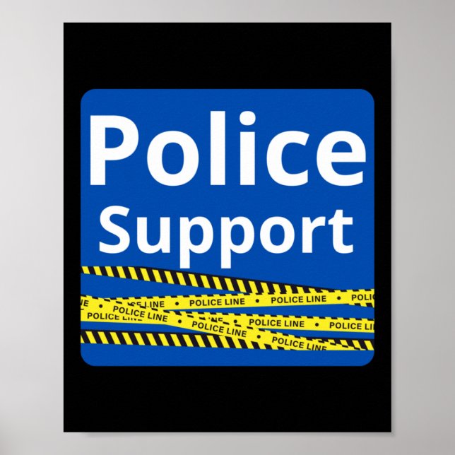 Póster Policía de apoyo (Frente)