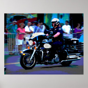 Póster Policía de motocicletas Reno