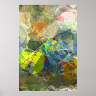 Póster Polígonos abstractos 224