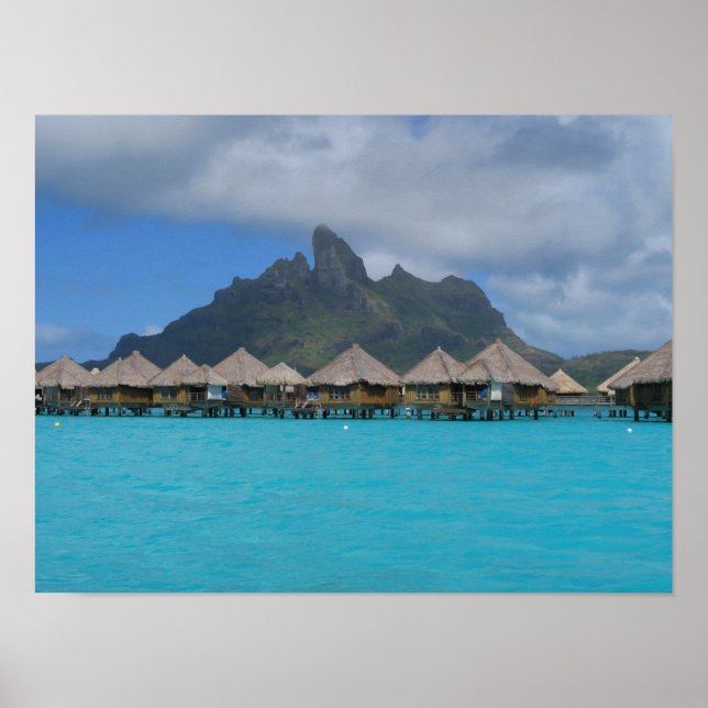 Póster Polinesia Francesa Bora Bora (Frente)