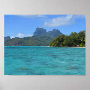 Póster Polinesia Francesa Bora Bora