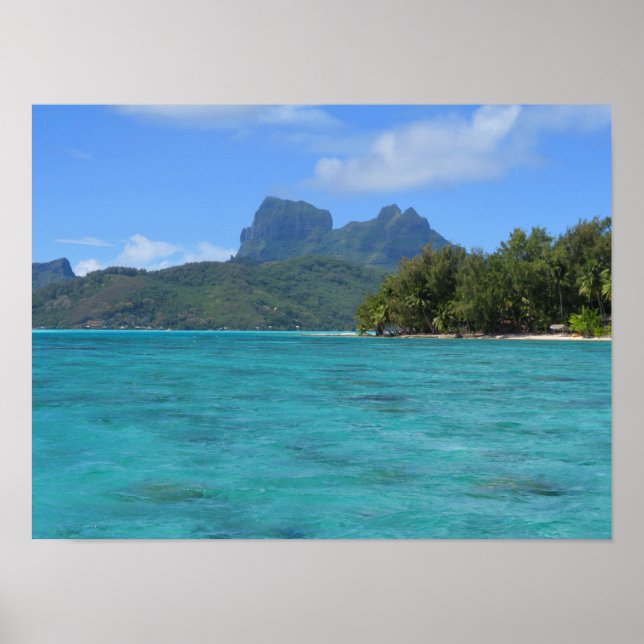 Póster Polinesia Francesa Bora Bora (Frente)