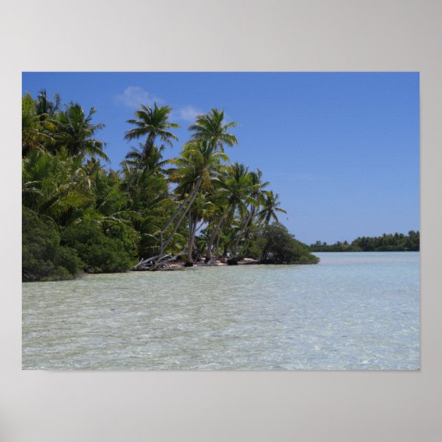 Póster Polinesia Francesa de Rangiroa (Frente)