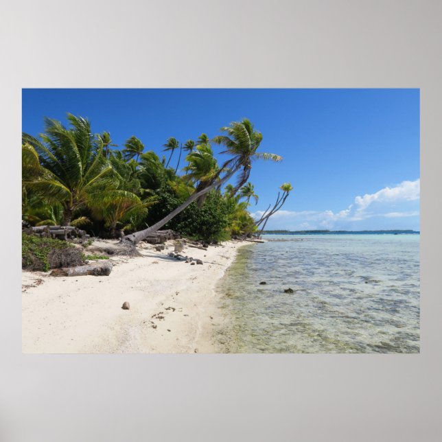 Póster Polinesia Francesa de Rangiroa (Frente)