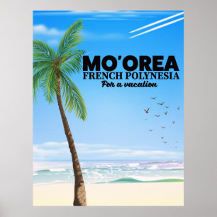 Póster Polinesia Francesa Mo'orea