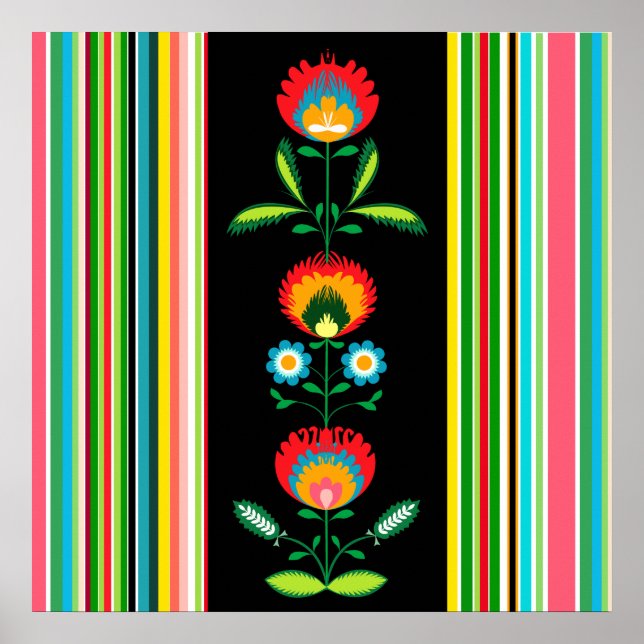 Póster Polish Floral Embroidery, Poster (Frente)