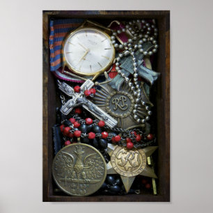 Póster Polish WWII War Memorabilia Print