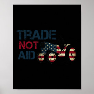Póster Política comercial de Trump antitarias a favor de 