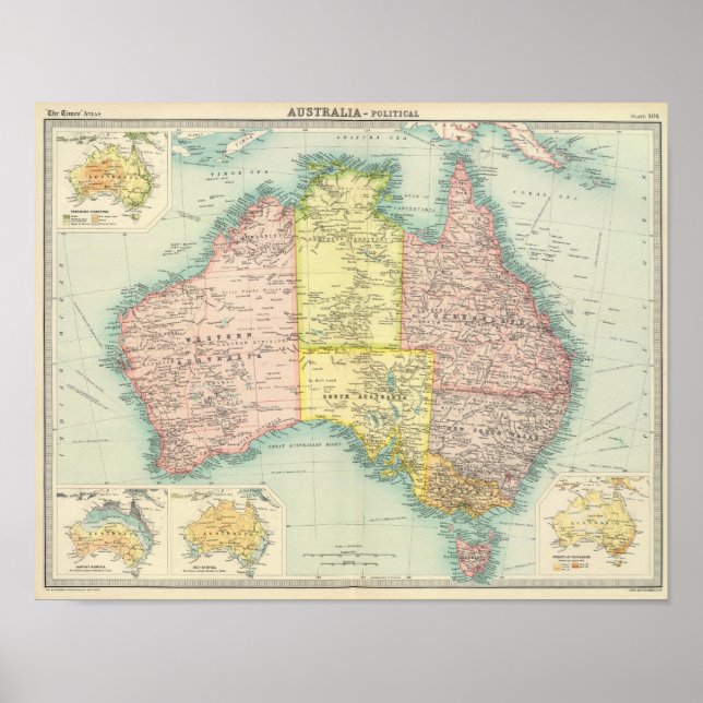 Póster Política de Australia (Frente)