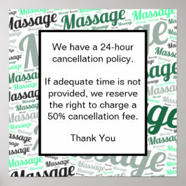Póster Política de cancelación