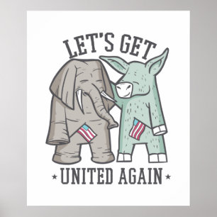 Póster Política de Estados Unidos - Unámonos de nuevo