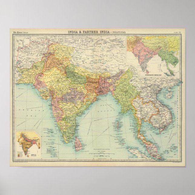 Póster Política de India y de India (Frente)