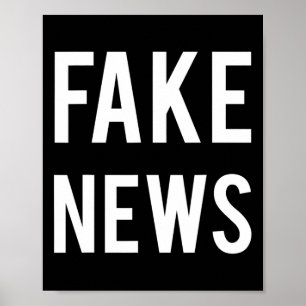 Póster Política de Medios de Noticias Falsas Hombre parti