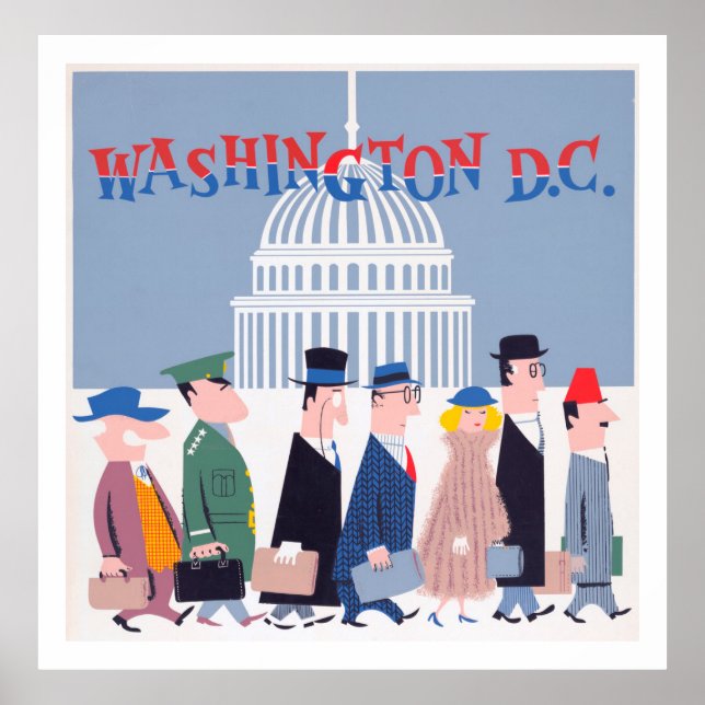 Póster Políticos de Washington D.C. (Frente)