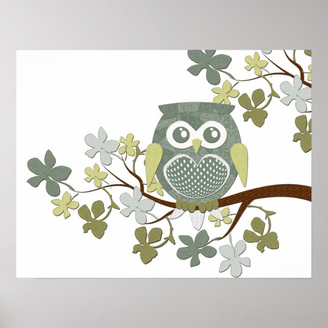 Póster Polka Tree Owl Poster (Frente)