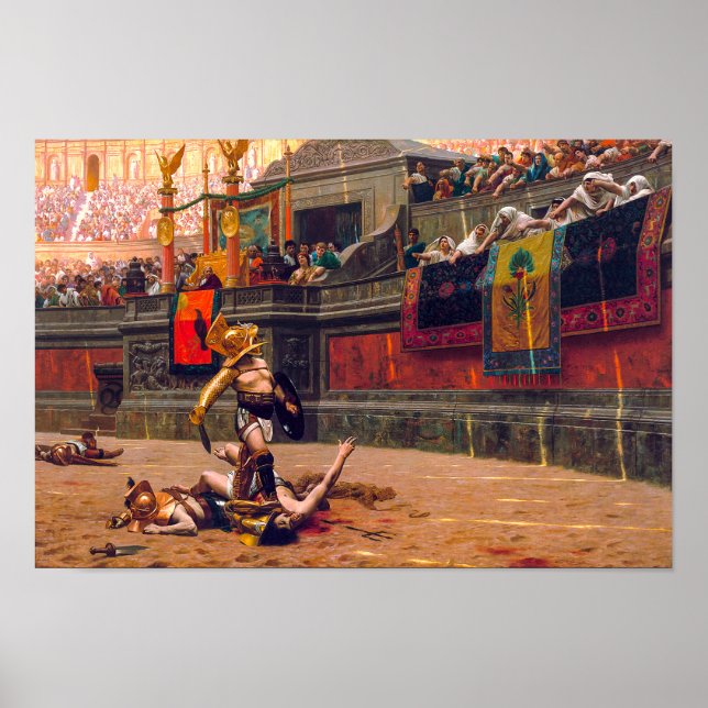 Póster Pollice Verso | Jean-Leon Gerome | (Frente)