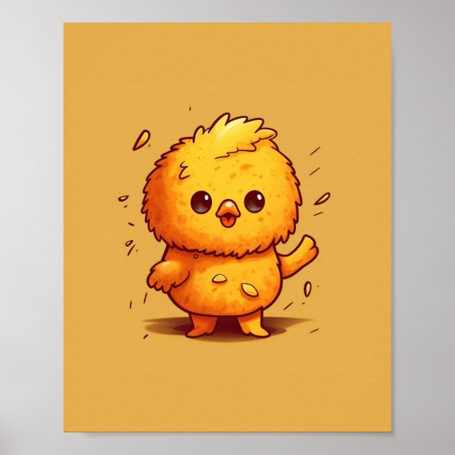 Póster Pollito adorable (Frente)