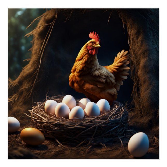 Póster Pollo (Anverso)