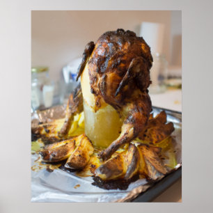 Póster Pollo a la parrilla