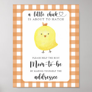 Póster Pollo amarillo - Ayuda a la futura madre ocupada