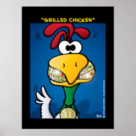 Póster "Pollo asado"
