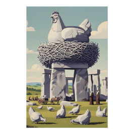 Póster Pollo divertido