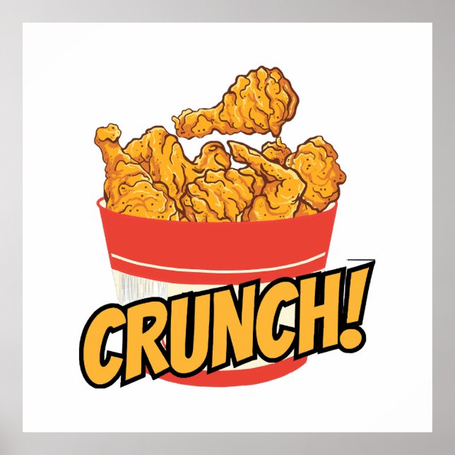 Póster Pollo frito (Frente)