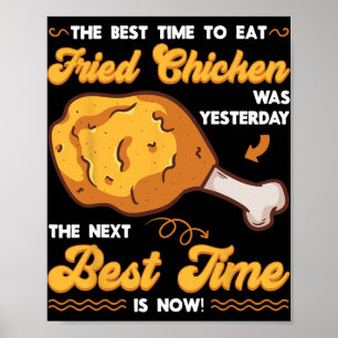 Póster Pollo Frito Comida Marinada Snack Cr