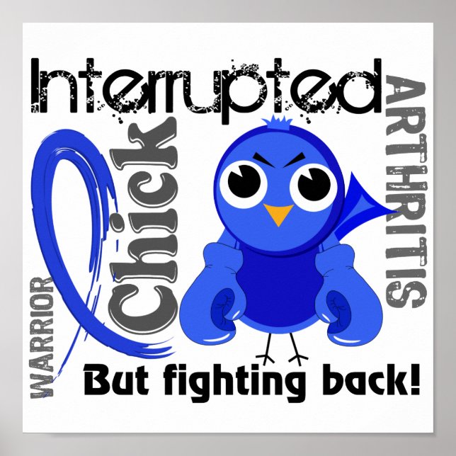 Póster Pollo Interrumpido 3 Artritis (Frente)