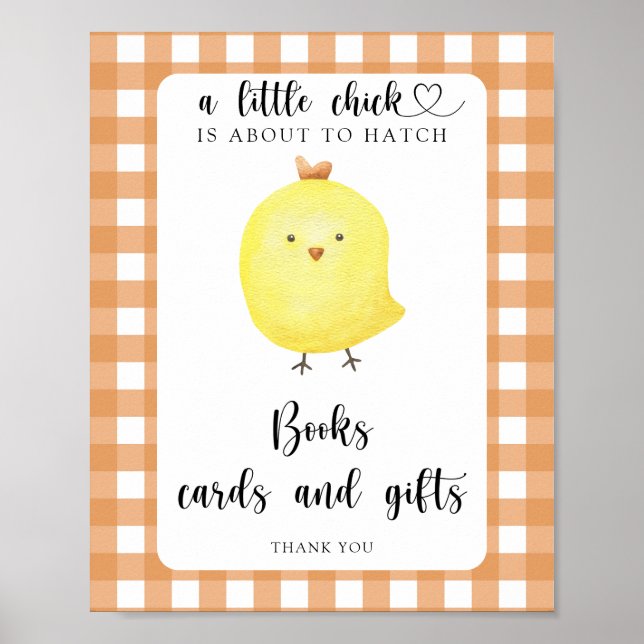 Póster Pollo - libros tarjetas y regalos (Frente)