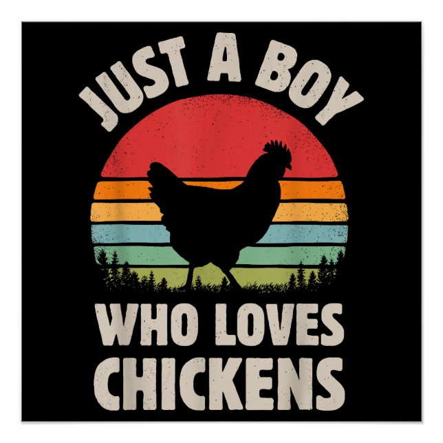 Póster Pollo, sólo un chico que ama a los animales de gra (Anverso)