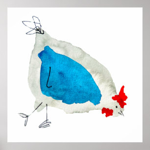 Póster Pollos de agua de cuchara