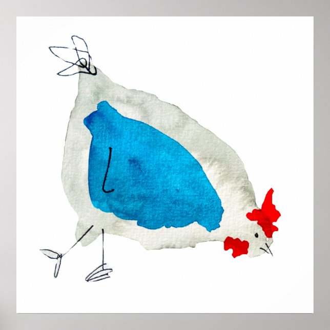 Póster Pollos de agua de cuchara (Frente)