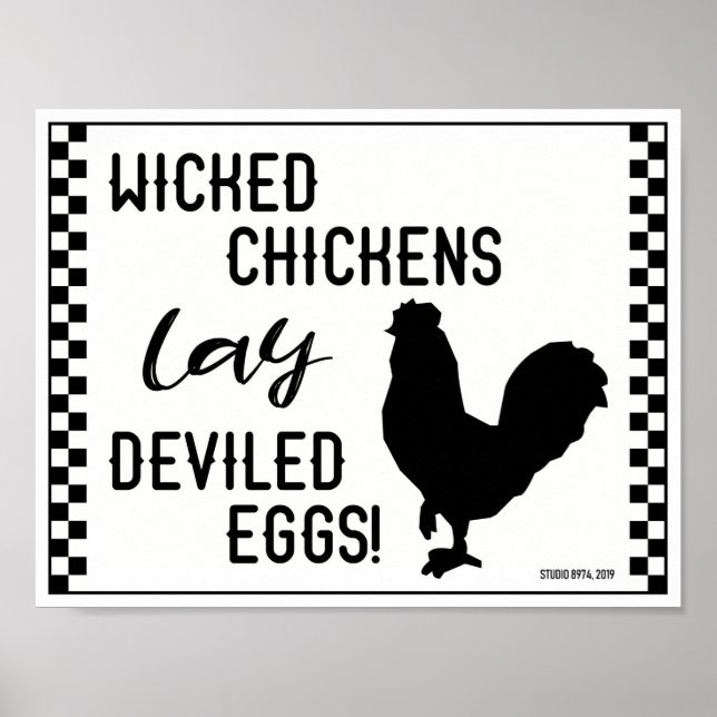 PÓSTER POLLOS MALOS... (Frente)